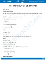 Ôn tập chuyên đề Tự cảm môn Vật Lý 11 năm 2021