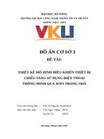 ĐỒ ÁN CƠ SỞ 3ĐỀ TÀI:THIẾT KẾ MÔ HÌNH ĐIỀU KHIỂN THIẾT BỊCHIẾU SÁNG SỬ DỤNG ĐIỆN THOẠITHÔNG MINH QUA WIFI TRONG NHÀ