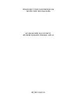 Đề thi Olympic 10 - 3 môn Sinh lớp 10 năm 2019 THPT Trần Đại Nghĩa có đáp án | Sinh học, Lớp 10 - Ôn Luyện