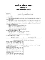 phaàn hình hoïc phaàn hình hoïc chöông iii goùc vôùi ñöôøng troøn tieát 37 1 goùc ôû taâm soá ño cung a muïc tieâu hs nhaän bieát ñöôïc goùc ôû taâm coù theå chæ ra hai cung töông öùng trong ñoù c