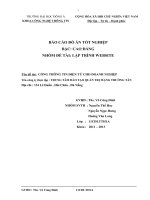 BÁO CÁO ĐỒ ÁN TỐT NGHIỆPBẬC: CAO ĐẲNGNHÓM ĐỀ TÀI: LẬP TRÌNH WEBSITE Tên đề tài: CỔNG THÔNG TIN ĐIỆN TỬ CHO DOANH NGHIỆP