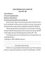 chuong trinh khai giang nam hoc moi