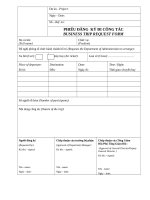 Đơn đăng ký đi công tác