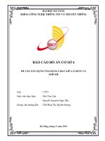 ĐẠI HỌC ĐÀ NẴNGKHOA CÔNG NGHỆ THÔNG TIN VÀ TRUYỀN THÔNGBÁO CÁO ĐỒ ÁN CƠ SỞ 4ĐỀ TÀI: XÂY DỰNG ỨNG DỤNG CHAT GIỮA CLIENT VÀSERVER