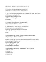 TRẮC NGHIỆM QUẢN TRỊ HỌC