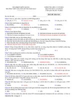 6 Đề kiểm tra 1 tiết môn Hóa lớp 12 cơ bản năm 2017 - 2018 THPT chuyên Huỳnh Mẫn Đạt có đáp án chi tiết - Lần 1 | Hóa học, Lớp 12 - Ôn Luyện