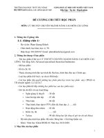 ĐỀ CƯƠNG CHI TIẾT HỌC PHẦN MÔN: LÝ THUYẾT CHUYÊN NGÀNH NÂNG CAO MÔN CẦU LÔNG