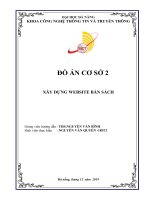 ĐẠI HỌC ĐÀ NẴNGKHOA CÔNG NGHỆ THÔNG TIN VÀ TRUYỀN THÔNGĐỒ ÁN CƠ SỞ 2XÂY DỰNG WEBSITE BÁN SÁCH