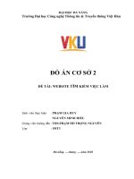 ĐỒ ÁN CƠ SỞ 2ĐỀ TÀI: WEBSITE TÌM KIẾM VIỆC LÀM