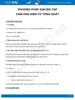 Phương pháp giải bài tập Cảm ứng điện từ tổng quát môn Vật Lý 11 năm 2021