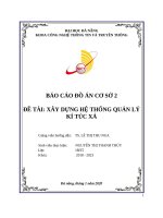 KHOA CÔNG NGHỆ THÔNG TIN VÀ TRUYỀN THÔNGBÁO CÁO ĐỒ ÁN CƠ SỞ 2ĐỀ TÀI: XÂY DỰNG HỆ THỐNG QUẢN LÝKÍ TÚC XÁ
