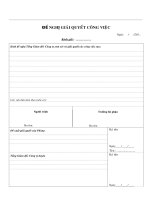 Đề nghị giải quyết công việc
