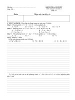 KT 15 DAI SO 9 CHUONG 4 NAM HOC 2009 20102