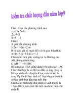 bai kiem tra chat luong dau nam lop 9