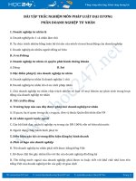 Bài tập trắc nghiệm môn Pháp luật đại cương - Phần Doanh nghiệp tư nhân