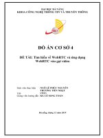 ĐẠI HỌC ĐÀ NẴNG KHOA CÔNG NGHỆ THÔNG TIN VÀ TRUYỀN THƠNG ĐỒ ÁN CƠ SỞ ĐỀ TÀI: Tìm hiểu WebRTC ứng dụng WebRTC vào gọi video