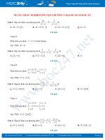 50 câu trắc nghiệm ôn tập Chương 3 Đại số 10 có đáp án chi tiết