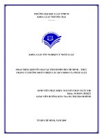 Hoạt động khuyến mại tại thành phố hồ chí minh   thực trạng và hướng hoàn thiện các quy định của pháp luật 