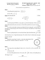 Đề thi học kì 2 môn Toán lớp 6 năm 2019-2020 có đáp án - Trường THCS Lý Phong
