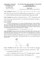 Đề thi học sinh giỏi môn Toán lớp 12 năm 2017 - 2018 TP.Cần Thơ có đáp án chi tiết | Toán học, Lớp 12 - Ôn Luyện