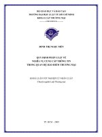 Quy định pháp luật về nghĩa vụ cung cấp thông tin trong quan hệ bảo hiểm thương mại 