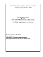 Một số giải pháp nâng cao chất lượng giáo dục kỹ năng sống cho trẻ 4 5 tuổi ở trường mẫu giáo hoa cúc trắng 