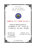 ĐÁNH GIÁ CHÍNH SÁCH đãi NGỘ tài CHÍNH đối với NGƯỜI LAO ĐỘNG tại CÔNG TY cổ PHẦN PHƯƠNG MINH 