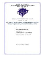 Đấu tranh phòng chống tội phạm do người nước ngoài thực hiện tại thành phố hồ chí minh 