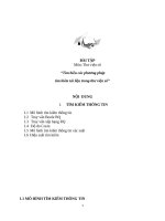 Tìm hiểu các phương pháp tìm kiếm tài liệu trong thư viện số