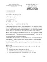 Đề thi học kì 2 môn Toán lớp 6 năm 2019-2020 có đáp án - Trường THCS Huỳnh Văn Nghệ