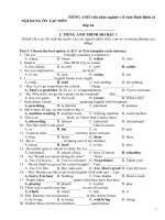 Đề cương Môn-tiếng-Anh-trình-độ-Bậc-1 có đáp án