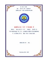 ĐO LƯỜNG các yếu tố ẢNH HƯỞNG đến ý ĐỊNH NGHỈ VIỆC của NHÂN VIÊN văn PHÒNG tại CÔNG TY cổ PHẦN dệt MAY HUẾ 