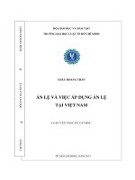 Án lệ và việc áp dụng án lệ tại việt nam 