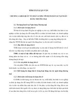 Tóm tắt luận văn thạc sĩ ngân hàng chất lượng tín dụng bán lẻ tại ngân hàng thương mại cổ phần kỹ thương việt nam chi nhánh phương mai 