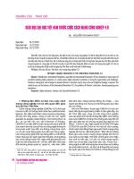 Giáo dục đại học Việt Nam trước cuộc cách mạng công nghiệp 4.0