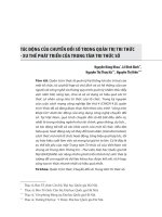 Tác động của chuyển đổi số trong quản trị tri thức - xu thế phát triển của trung tâm tri thức số