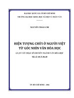 Hiện tượng chửi ở người việt từ góc nhìn văn hóa học     