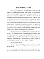 Tóm tắt luận văn thạc sĩ kế toán giải pháp nâng cao hiệu quả sử dụng vốn tại công ty TNHH sản xuất và kinh doanh minh phượng 