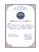ĐO LƯỜNG tài sản THƯƠNG HIỆU START UP của CÔNG TY cổ PHẦN nước KHOÁNG BANG TRÊN địa bàn HUYỆN lệ THỦY, TỈNH QUẢNG BÌNH 
