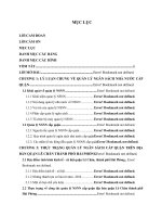 Tăng cường quản lý ngân sách nhà nước cấp quận trên địa bàn quận lê chân thành phố hải phòng (tt) 