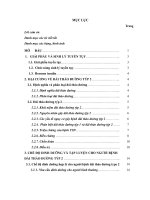 KHÓA LUẬN tốt NGHIỆP điều DƯỠNG (HOÀN CHỈNH) chế độ dinh dưỡng và tập luyện thể thao cho người bệnh đái tháo đường týp 2 