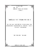 THỰC TRẠNG kế TOÁN TIÊU THỤ và xác ĐỊNH kết QUẢ KINH DOANH tại DOANH NGHIỆP tư NHÂN THƯƠNG mại và DỊCH vụ UYÊN KHANH 