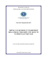 Những vấn đề pháp lý về hợp pháp hóa lãnh sự theo điều ước quốc tế và pháp luật việt nam 