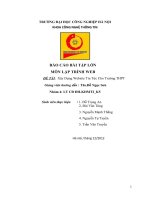 Bài tập lớn thiết kế website tin tức đơn giản bằng ASP NET + CODE (link full code ở trang cuối) 