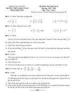 Đề thi học kì 2 môn Toán lớp 6 năm 2019-2020 có đáp án - Trường THCS Đặng Trần Côn