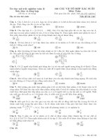 160 Câu trắc nghiệm Tổ hợp xác suất có đáp án