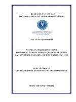 Xử phạt vi phạm hành chính đối với các hành vi vi phạm quy định về quảng cáo sản phẩm, hàng hóa, dịch vụ cấm quảng cáo 