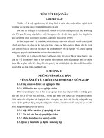 Tăng cường quản lý tài chính tại bệnh viện đa khoa huyện quế võ tỉnh bắc ninh (tt) 