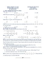 Đề thi học kì 2 môn Toán lớp 6 năm 2019-2020 - Trường THCS Cầu Giấy