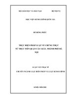 Thực hiện pháp luật về chứng thực  từ thực tiễn quận cầu giấy, thành phố hà nội 